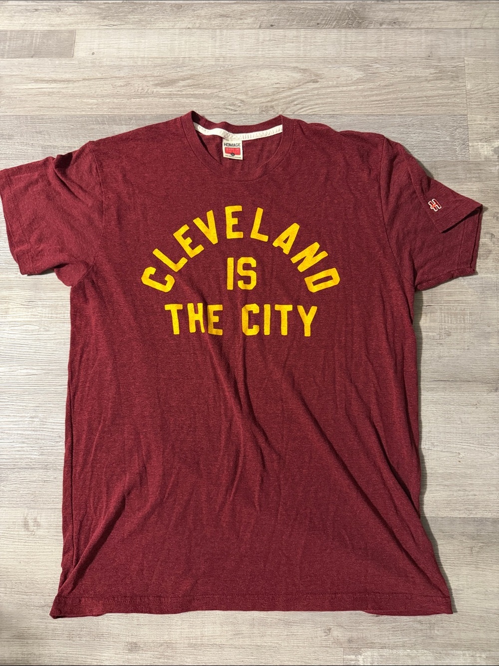 Men’s Homage Cleveland Is The City shirt